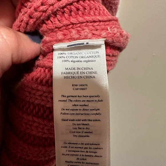 Faherty Sunwashed Cotton Rollneck Sweater - Baroque Rose -  NWT - Women’s Size X - Picture 9 of 10